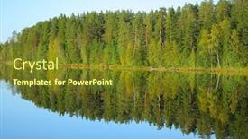  Presentation with beauty - PPT theme consisting of beauty-of-northern-wilds-forlorn background and a tawny brown colored foreground