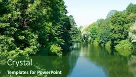  Presentation with beauty - Beautiful presentation featuring beauty-of-river-wilds-forlorn backdrop and a forest green colored foreground