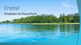  Presentation with beauty - Slides consisting of beauty-of-river-wilds-forlorn background and a light blue colored foreground