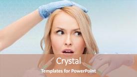  Presentation with plastic surgery - PPT theme having beauty people and plastic surgery background and a  colored foreground