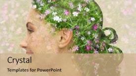  Presentation with black people healing - Amazing PPT layouts having beauty people and health concept backdrop and a coral colored foreground