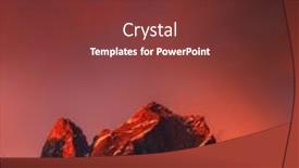  Presentation with himalaya - Audience pleasing presentation theme consisting of beauty-pink-sunset-on-himalaya backdrop and a tawny brown colored foreground