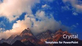  Presentation with himalaya - Slide set featuring beauty-pink-sunset-on-himalaya background and a wine colored foreground