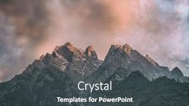  Presentation with himalaya - Audience pleasing PPT theme consisting of beauty-pink-sunset-on-himalaya backdrop and a dark gray colored foreground
