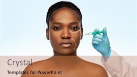  Presentation with aesthetic medicine - PPT layouts enhanced with beauty-plastic-surgery-and-aesthetic background and a coral colored foreground