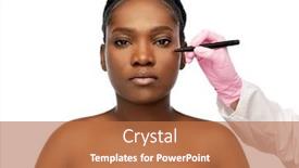  Presentation with plastic surgery - PPT layouts enhanced with beauty-plastic-surgery-and-people background and a coral colored foreground