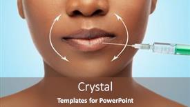  Presentation with injection plastic - Slides featuring beauty-plastic-surgery-and-people background and a tawny brown colored foreground