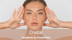  Presentation with fitness and beauty - Cool new presentation with beauty portrait of a topless backdrop and a  colored foreground