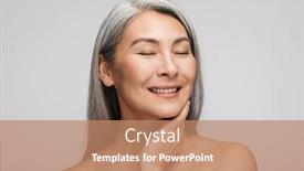  Presentation with long hair - Slide set enhanced with beauty-portrait-of-an-attractive background and a coral colored foreground