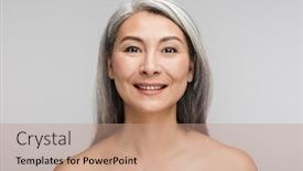  Presentation with long hair - Amazing slide set having beauty-portrait-of-an-attractive backdrop and a coral colored foreground