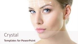  Presentation with medical procedures - Presentation design consisting of beauty-portrait-of-young-woman background and a lemonade colored foreground