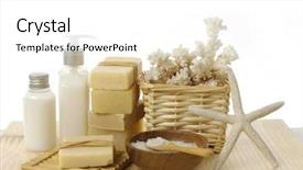  Presentation with health hope healing - Amazing slide deck having beauty product - health spa setting backdrop and a white colored foreground