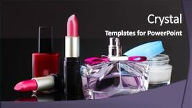  Presentation with beauty product - Audience pleasing slides consisting of beauty product - osmetics isolated on black backdrop and a dark gray colored foreground