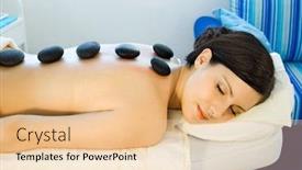  Presentation with beauty salon pedicured feet - Cool new presentation theme with beauty-salon serie woman gets a massage backdrop and a lemonade colored foreground