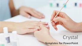  Presentation with beauty salon - PPT layouts having beauty salon background and a lemonade colored foreground