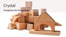  Presentation with kindergarten - Slide deck featuring beauty school - wooden blocks for kindergarten background and a lemonade colored foreground