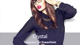  Presentation with fashion accessories - Cool new theme with beauty sexy fashion model girl backdrop and a tawny brown colored foreground