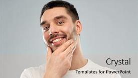  Presentation with skin care - Audience pleasing slide deck consisting of beauty skin care grooming backdrop and a lemonade colored foreground