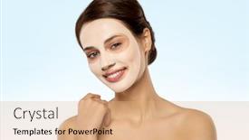 Presentation with hydration - Presentation featuring beauty-skin-hydration-and-people background and a coral colored foreground