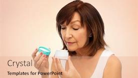  Presentation with cosmetics cream - Audience pleasing slides consisting of beauty-skincare-and-cosmetics-concept backdrop and a coral colored foreground