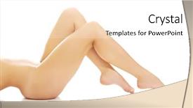  Presentation with perfect for - Colorful slide deck enhanced with beauty slimming - beautiful perfect female legs backdrop and a white colored foreground