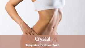  Presentation with slim body - Slides with beauty slimming - beautiful slim body background and a coral colored foreground