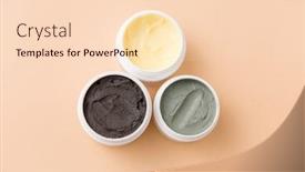  Presentation with therapeutic - Amazing slide set having beauty-spa-and-wellness-concept backdrop and a lemonade colored foreground