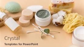  Presentation with natural soap - Slides enhanced with beauty-spa-and-wellness-concept background and a lemonade colored foreground