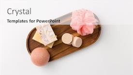  Presentation with spa concept - Presentation design featuring beauty-spa-and-wellness-concept background and a white colored foreground