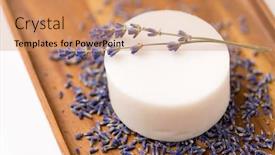  Presentation with spa concept - Colorful theme enhanced with beauty-spa-and-wellness-concept backdrop and a coral colored foreground