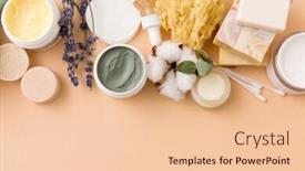  Presentation with spa concept - Presentation theme consisting of beauty-spa-and-wellness-concept background and a lemonade colored foreground