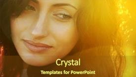  Presentation with sunshine - Presentation design having beauty sunshine girl portrait happy background and a  colored foreground