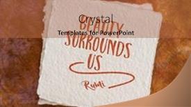  Presentation with inspirational - Slides with beauty-surrounds-us-inspirational-quote background and a red colored foreground