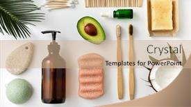  Presentation with eco sustainability - Audience pleasing presentation consisting of beauty-sustainability-and-eco-living backdrop and a coral colored foreground