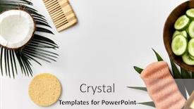  Presentation with sustainability - Audience pleasing presentation theme consisting of beauty-sustainability-and-eco-living backdrop and a light gray colored foreground