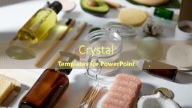  Presentation with eco sustainability - Presentation featuring beauty-sustainability-and-eco-living background and a coral colored foreground