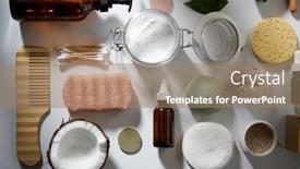  Presentation with beauty products - Theme featuring beauty-sustainability-and-eco-living background and a coral colored foreground