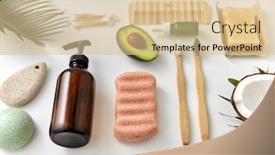  Presentation with eco sustainability - Beautiful slides featuring beauty-sustainability-and-eco-living backdrop and a lemonade colored foreground