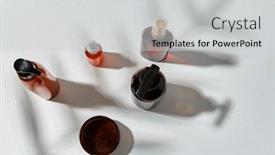  Presentation with cosmetics natural - PPT layouts enhanced with beauty-sustainability-and-eco-living background and a light gray colored foreground