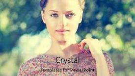  Presentation with green beauty - Slide deck consisting of beauty teenage model spring girl background and a coral colored foreground