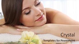  Presentation with sensuality woman black angel relaxing - Amazing theme having beauty therapy - beautiful young woman having relax backdrop and a  colored foreground