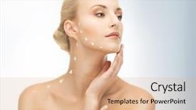  Presentation with cosmetic surgery - Amazing presentation design having marriage - groom holds gold wedding ring backdrop and a gray colored foreground