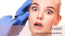  Presentation with skincare - Presentation theme with beauty treatment and skincare theme background and a  colored foreground