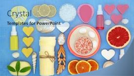  Presentation with cleansing - Audience pleasing slides consisting of beauty-treatment-for-skincare backdrop and a light blue colored foreground