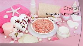  Presentation with cleansing - Presentation theme enhanced with beauty-treatment-for-skincare background and a lemonade colored foreground