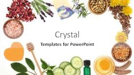  Presentation with psoriasis - Presentation theme featuring beauty-treatment-products-for-skincare background and a white colored foreground