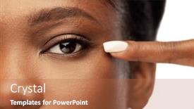  Presentation with african beauty - Amazing slide deck having beauty-vision-and-people-concept backdrop and a red colored foreground