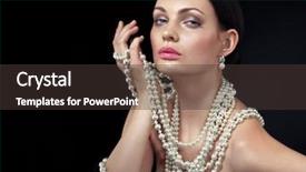  Presentation with black pearl - Presentation theme having beauty with pearl jewellery background and a dark gray colored foreground