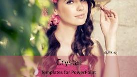  Presentation with beautiful nature - Beautiful presentation theme featuring beauty women - beautiful woman enjoying backdrop and a red colored foreground