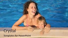  Presentation with dental mother and child - Amazing theme having classic life safety ship s ring on the deck backdrop and a red colored foreground